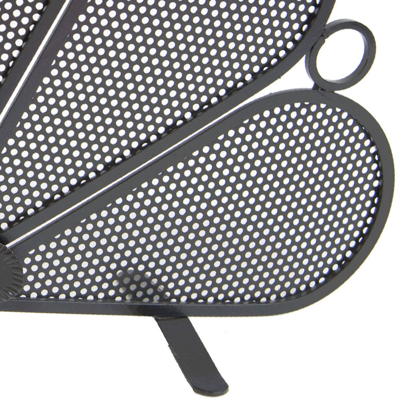 Lugenia 1 Panel Iron Fireplace Screen
