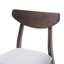 Ensemble de 4 chaises de salle à manger modernes, en bois d'hévéa, pour cuisine scandinave compacte-290198348