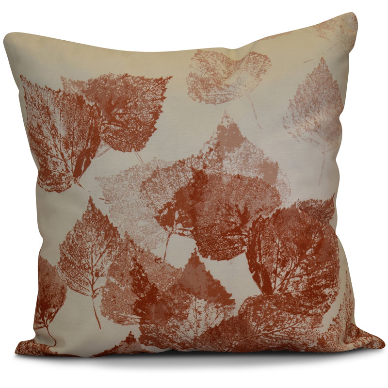 Housse et housse pour coussin carré, H 18 po x l 18 po x P 7 po, Rouille