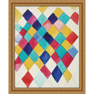 Farbstudie mit Rauten (1913)