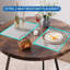 Ensemble de table de salle à manger pour 2, table de cuisine ronde et chaises rembourrées pour 2, ensemble de table de salle à manger 3 pièces-92930527