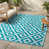 Aztec - Teal & White