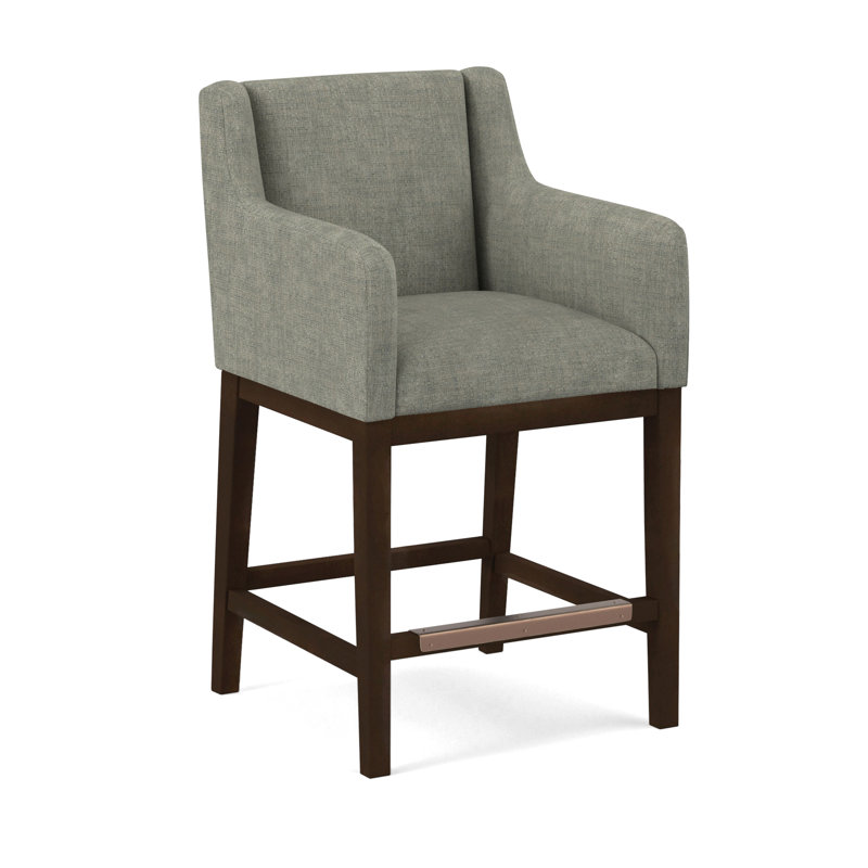 Upholstered Stool, Applause Archway Grey, Nutmeg