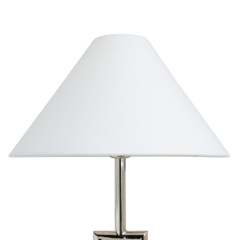 Lampe de table Overhill - nickel poli, Nickel poli