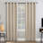 Sun Zero Array Woven Dobby Draft Shield Fleece Insulated 100% Blackout Grommet Curtain Panel-55993720-55993721
