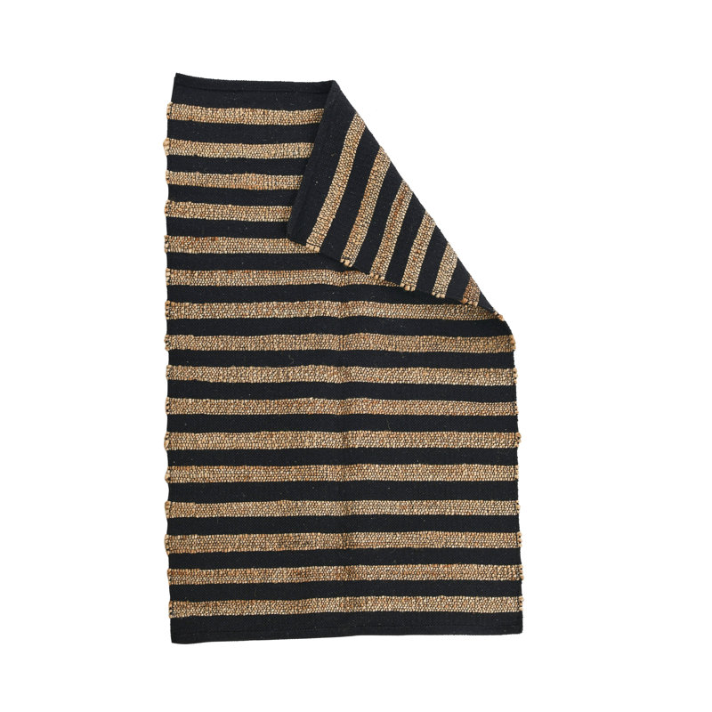 Jute Cotton Area Rug, Rectangle 5' x 7'