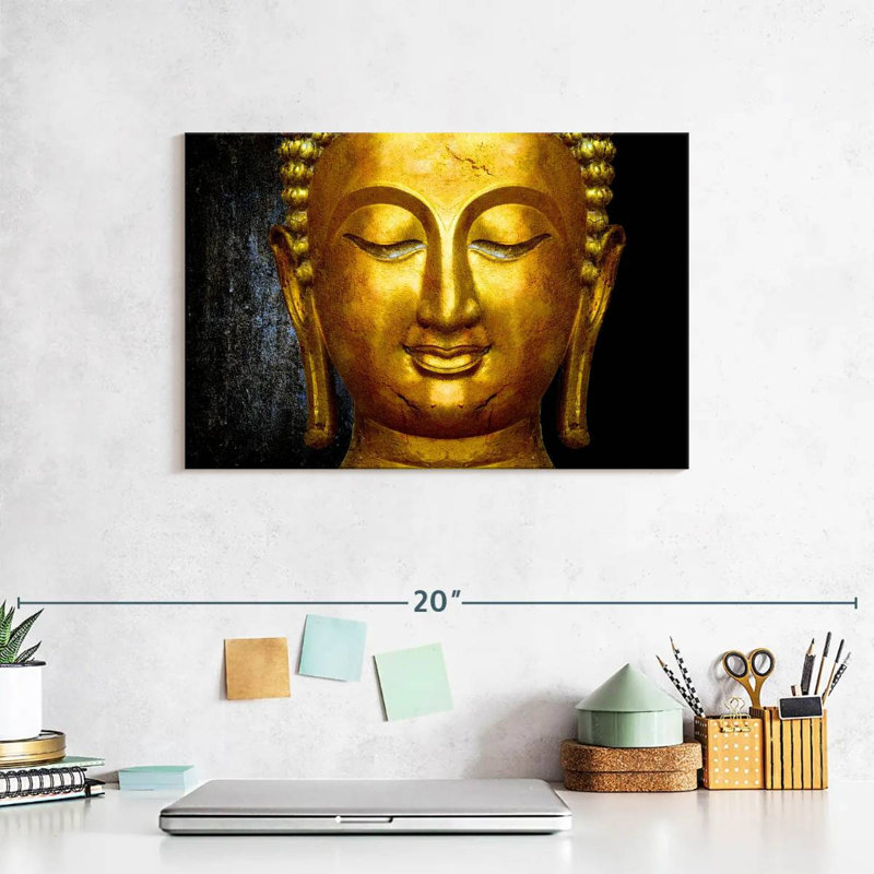 'Large Buddha Face, 8" H x 12" W