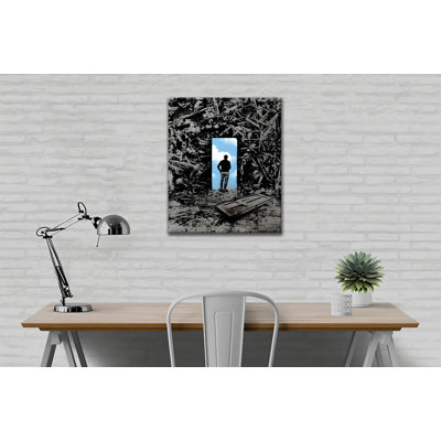 Superbe peinture sur toile décorative, 11,8 po x 15,7 po | Impression numérique de haute qualité sur toile 50% coton / 50% polyester | Cadre en bois durable (0,8 x 1,2 po) | Parfait pour la décoration intérieure et les intérieurs élégants