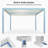 Aluminum Pergola with Roller Shade, 1 Long Side and 1 Short Side-97549370-97549371