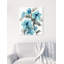 « turquoise florals » par oliver gal print-1790484339-1795902921