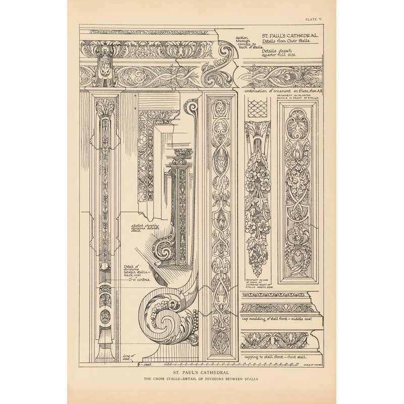 Renaissance anglaise V, H 30 po x l 20 po x P 1,25 po, Non, Toile tendue