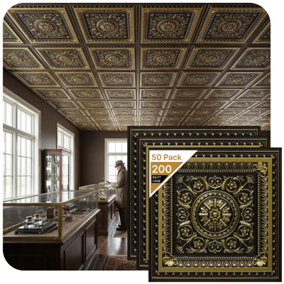 La Scala Drop-in or Glue-up PVC Ceiling Tile