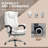 Microfiber Massage Office Chair, High Back Computer Chair with 6 Point Massage and Heat-268749846