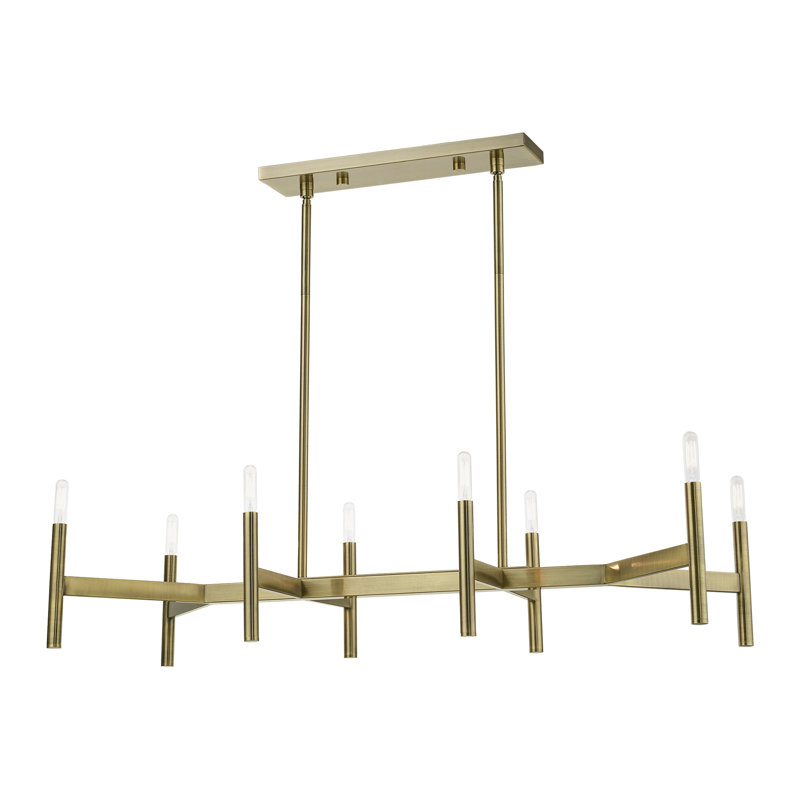 Martella 8-Light Chandelier, Antique Brass