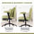 Modern Cross Legged Office Chair With Adjustable Lumbar And Armrests-951523850
