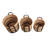 Willow Rustic Cottage Stripe Handwoven Water Hyacinth Nesting Storage Baskets with Handles (Set of 3)-125248666