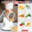 Râpe à fromage rotative 5 en 1 - Déchiqueteuse à manivelle pour fromage, légumes, noix et plus! Rapide, facile et amusant - Comprend 5 pales pour trancher, déchiqueter et râper, blanc-116381003