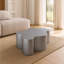 Table basse en acier inoxydable en forme de couronne, table de salon robuste, table de cocktail résistante aux égratignures et à la rouille