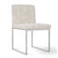 Frozen Fabric Upholstered Side Chair