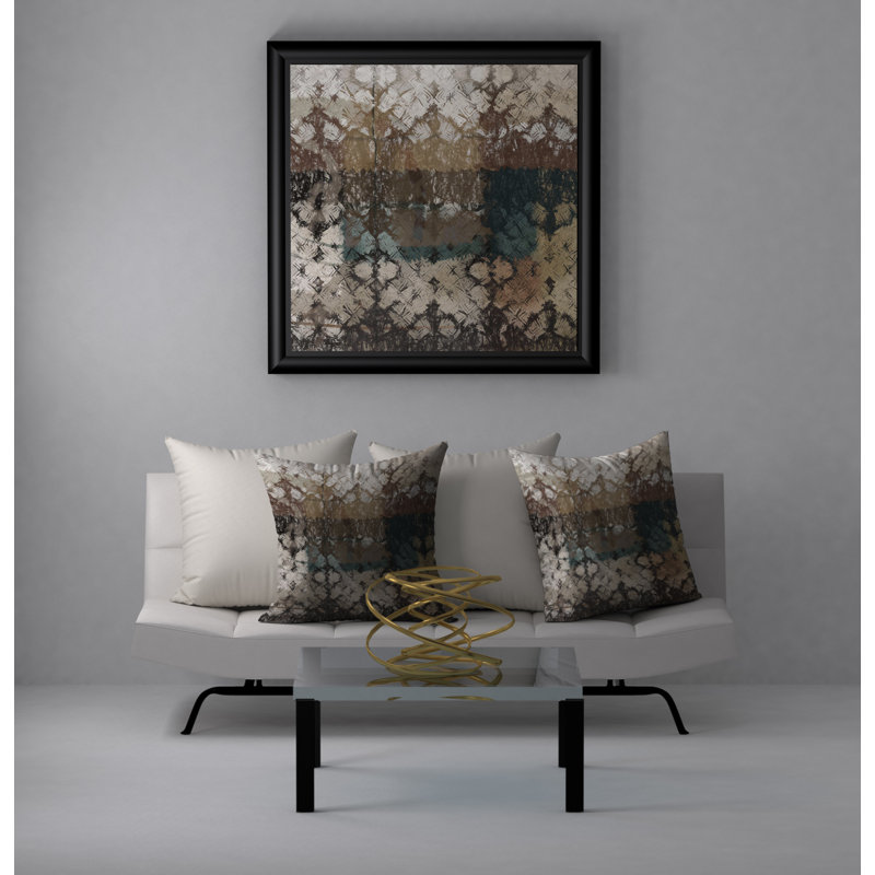 Housse de coussin décorative carrée et insert, 24 po x 24 po