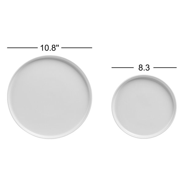 over&back Stackable 16-Piece Semi Hand-Finished Stoneware Dinnerware ...