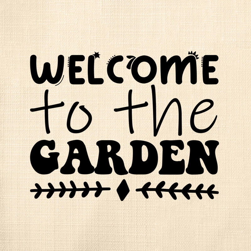 Citation amusante «Garden Lover» 1013 - Coussin décoratif inclus, H 18 po x l 18 po