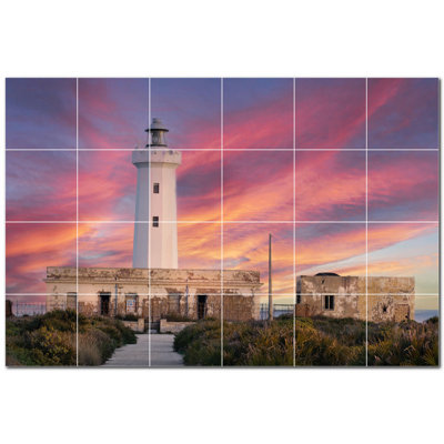 Carrelage mural décoratif photo en céramique 36 po x 24 po PT500821: 6 po x 6 po (ensemble de 24)