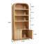 Grande vitrine de rangement arquée 70,86 po-1848378962