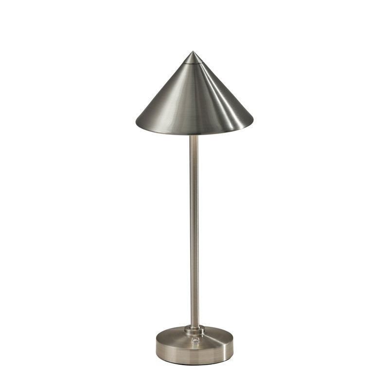 Lampe de table sans fil à DEL Ritchie, Argent argent
