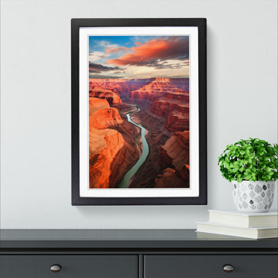 Grand Canyon Conceptual Art - Framed Print