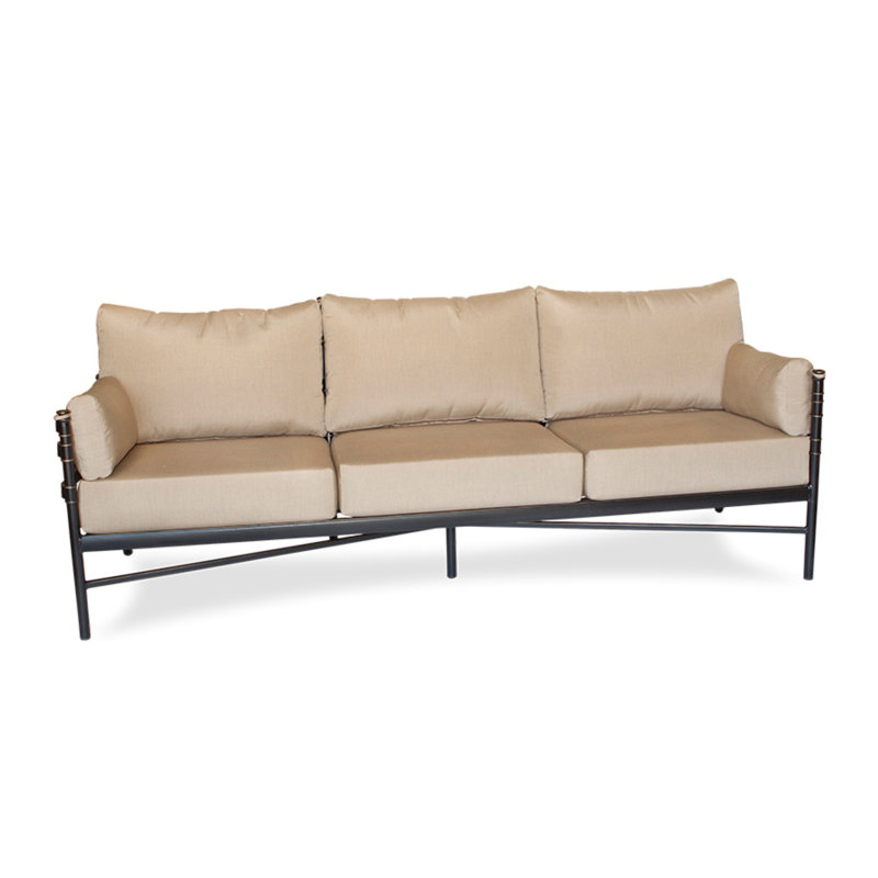 Lancaster Outdoor 3 - Seat Patio Sofa, Cast Ash Sunbrella® Plainweave