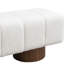 Banc rembourré en blanc Boucle