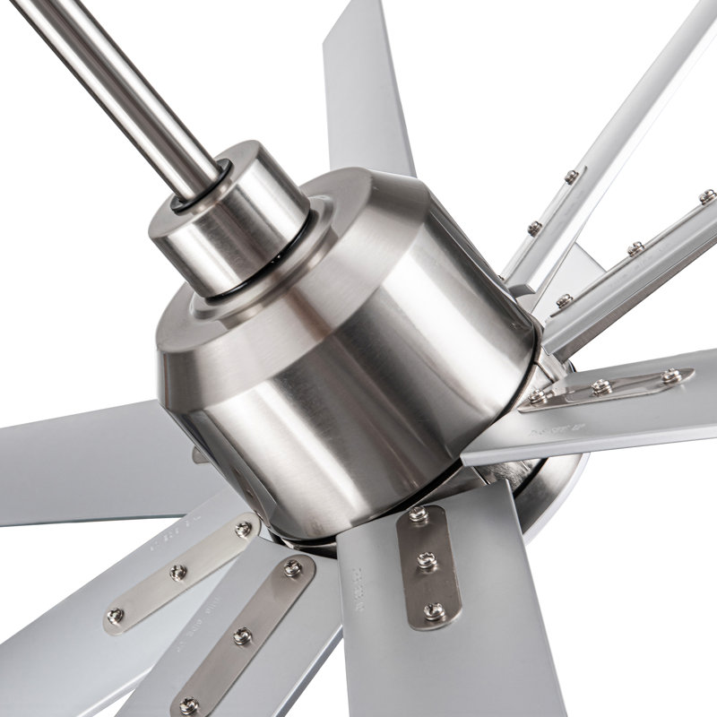 Oversized Windmill - Blade Modern Farmhouse Standard LED Ceiling Fan with Remote Control and Light Kit Included, 72"