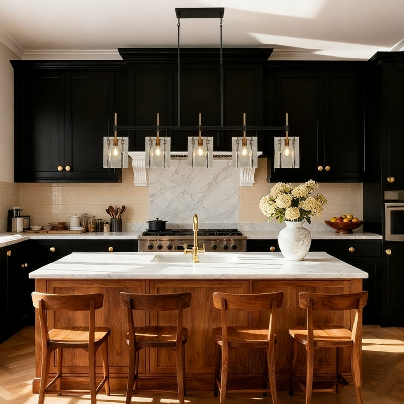5-Light 63" Width Oversize Kitchen Island Lighting