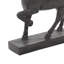 Sculpture cheval polystone brun