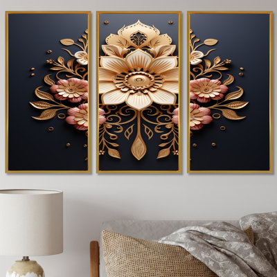 Bergner - ensemble d'art mural floral moderne