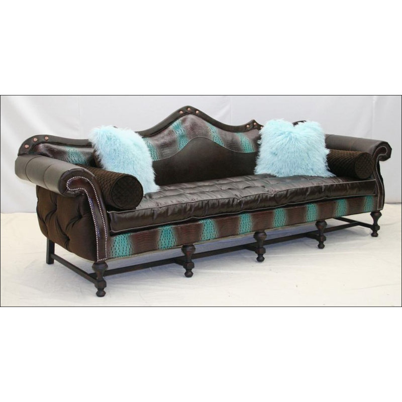 Sofa, Old Gold E, Bella Black Performance Velvet, Brushy Bayou
