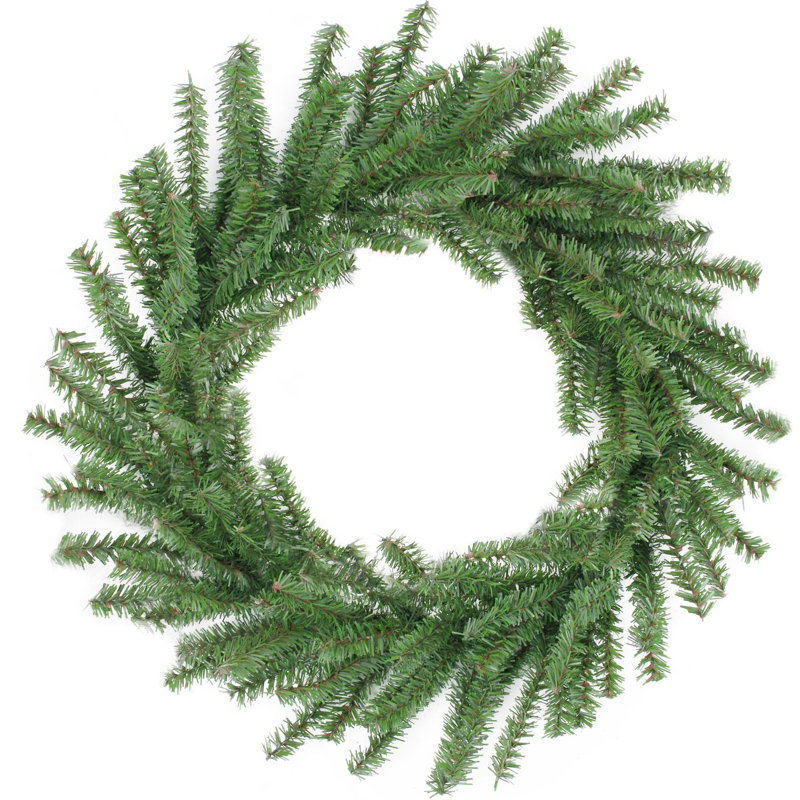 Mini couronne de Noël artificielle en pin - non éclairée 16 pouces