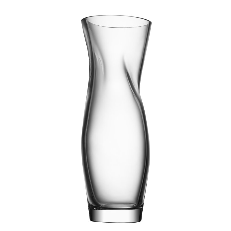 Vase de table en verre Squeeze Bloom, Transparent, Hauteur totale - 13,39 po