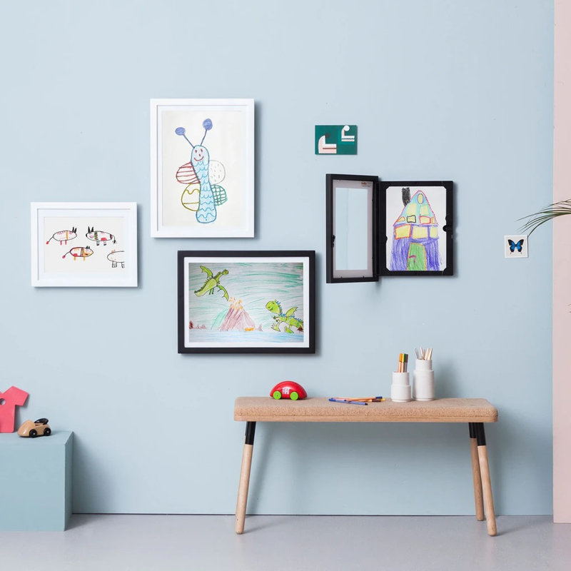 Expandable Picture Frame for 50 ArtWorks, 21 cm x 29.7 cm, Black