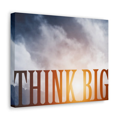 Décoration murale inspirante «Think Big Motivation»
