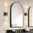 Modern Crystal Wall Sconces With Bubble Led Bathroom Light Fixture（2 Pack）-721256359