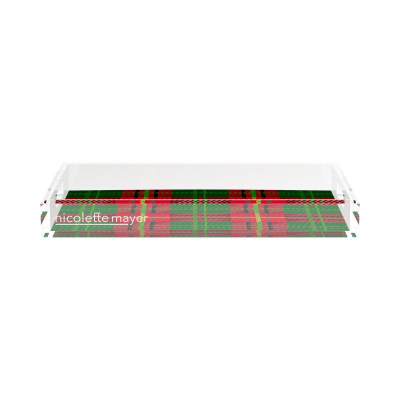 Acrylic Decorative Tray, 17"W x 10.5"D x 2"H