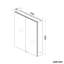 Atalay 63mm W 65mm H Wall Mounted Required Frameless Medicine Cabinet Mirror 2 Adjustable