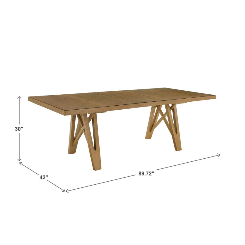 Ensemble de salle à manger extensible à finition en bois de 72 à 90 po Cipolla, Bois brun, 9 pièces: table, 8 chaises