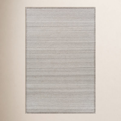 Eljah Cream Hand-Woven Flatweave Rug