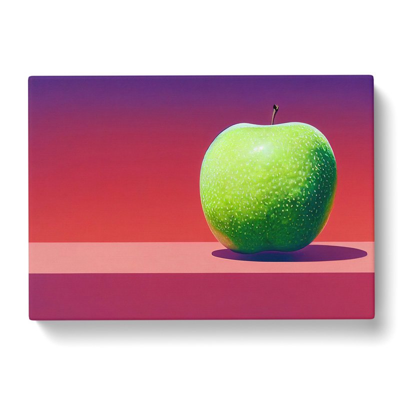 Single Apple Fruit Vol.3 - Wrapped Canvas, 35cm H x 50cm W x 3cm D
