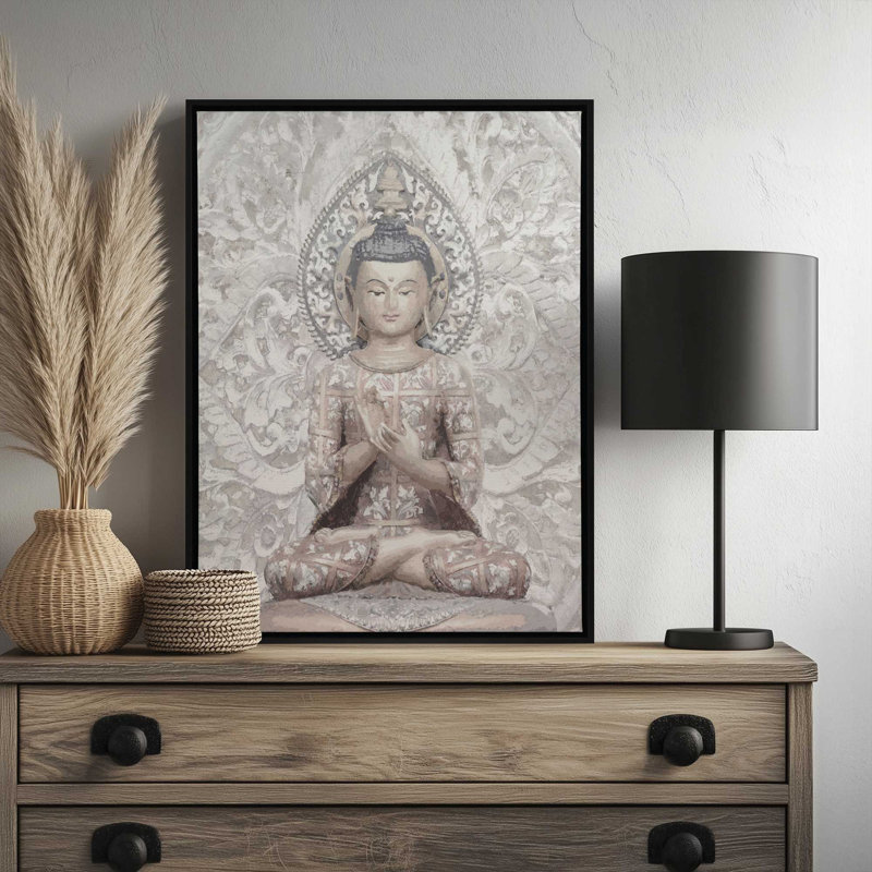 «Peace and Prosperity» par Amber Sterling, reproduction d'art, Toile avec cadre, Argent, L 18 po x H 24 po