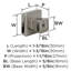 Poignée d'armoire en nickel poli Blackrock de 1 3/16 po (30 mm) de longueur-109273987-109273991