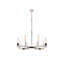 Lustre géométrique à 8 lumières de style bougie Donnell-23119848-23119846